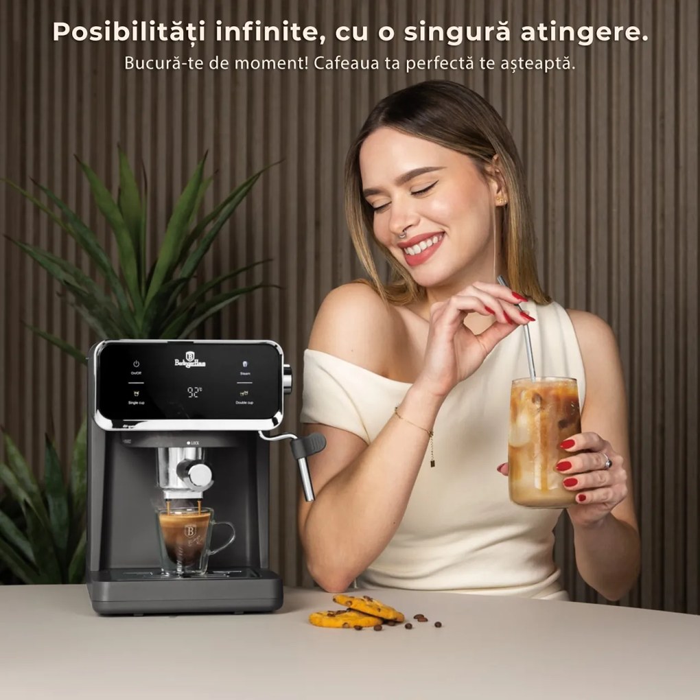 Espressor digital 3 in 1 Anthracite Berlinger Haus BH/9852