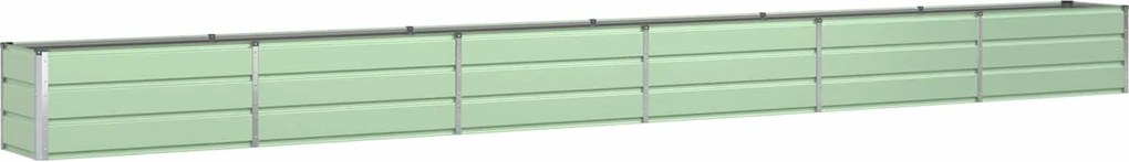 vidaXL Jardinieră Verde pastel 480 x 50 x 45 cm Oțel Galvanizat