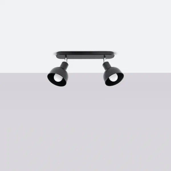 Spot Sollux SL.1317 ELBA 2xE27/15W/230V negru