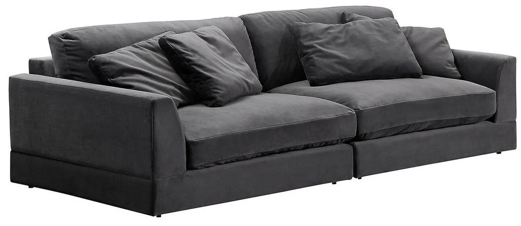 Canapea modulară Riverton K107 Gri, 284x120x67cm, Tapiterie, Picioare: Plastic
