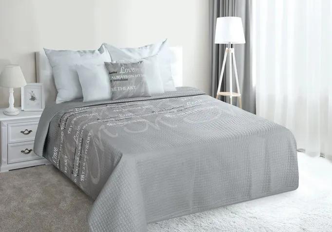 Cuvertură de pat culoarea gri Lăţime: 170 cm | Lungime: 210 cm