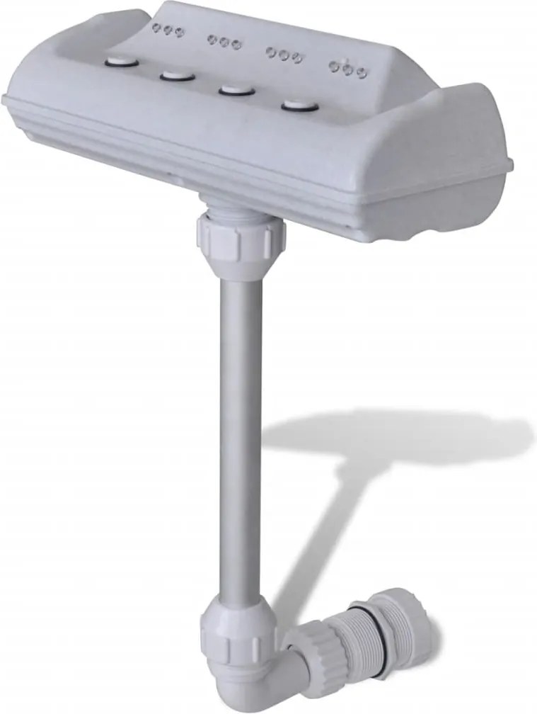 vidaXL Fântână cascadă pentru piscină cu LED-uri