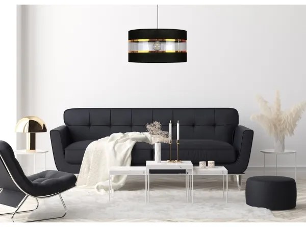 Lustră pe cablu LIND 1xE27/60W/230V negru