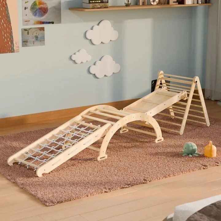 Juskys Set de cățărare pentru copii Movario 5 în 1