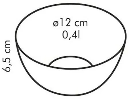 Tescoma Bol din sticlă GIRO, 12 cm, 12 cm