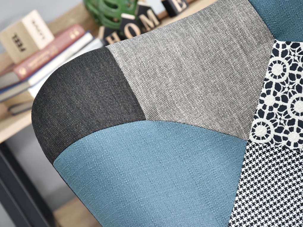 Fotoliu Nutri (patchwork + negru). 1110344
