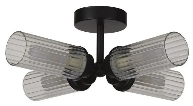 Plafoniera baie metal negru IP44 Imperial 4L