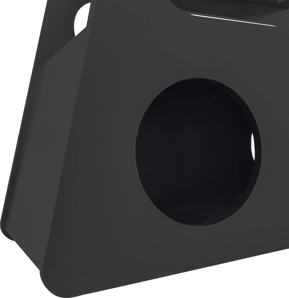 Măsuță laterală cu roți, colțuri rotunjite, mobilă, economisitoare de spațiu, pentru living și dormitor, 81x33x51,5 cm, Negru