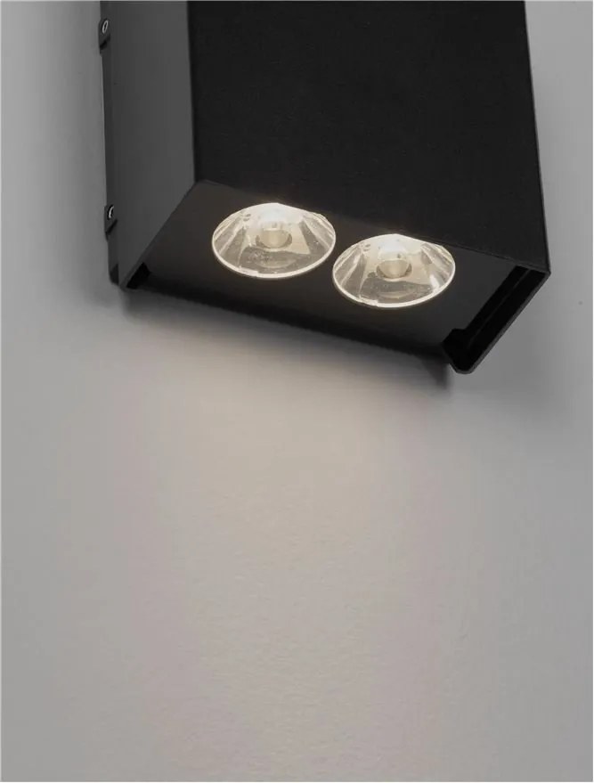 Aplica LED exterior iluminat sus si jos IP65 ELIO antracit