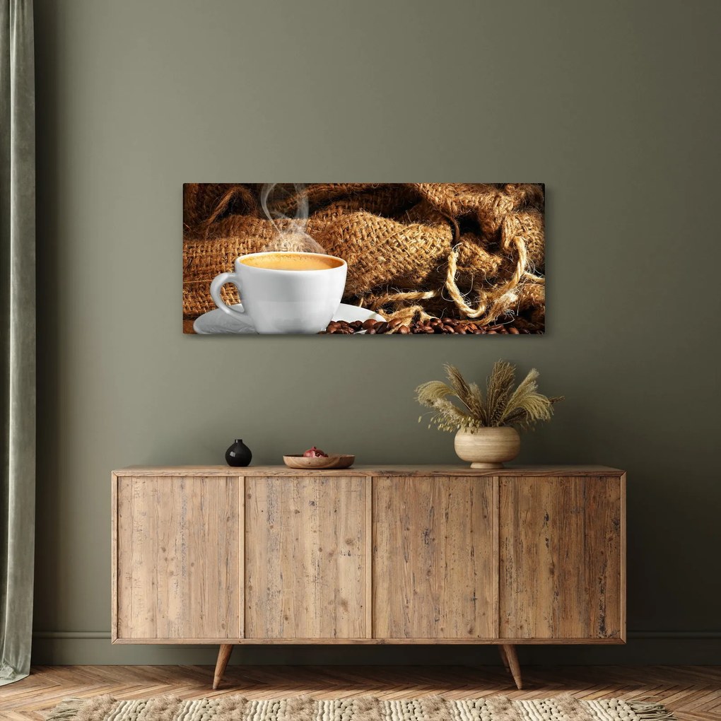 Tablou - O ceașcă de cafea (120x50 cm)