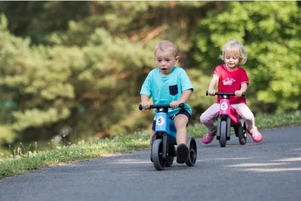 Funny Wheels - Bicicletă fără pedale 2în1 RIDER SPORT, albastru/negru
