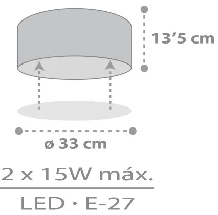 Plafonieră pentru copii Dalber 42006E COLOR LIGHT 2xE27/15W/230V alb