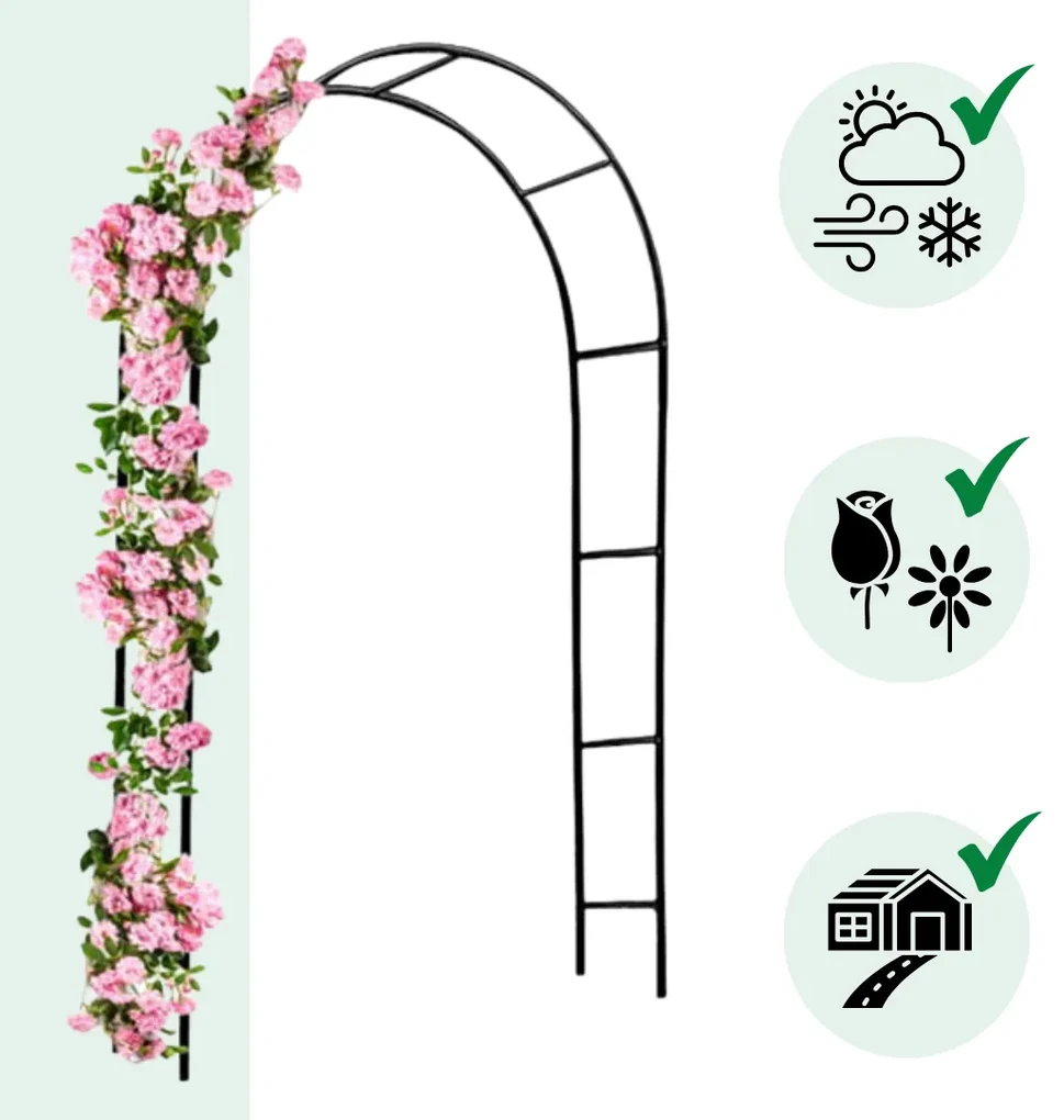 Gardebruk Suport arcuit pentru trandafiri 240x140x37 cm