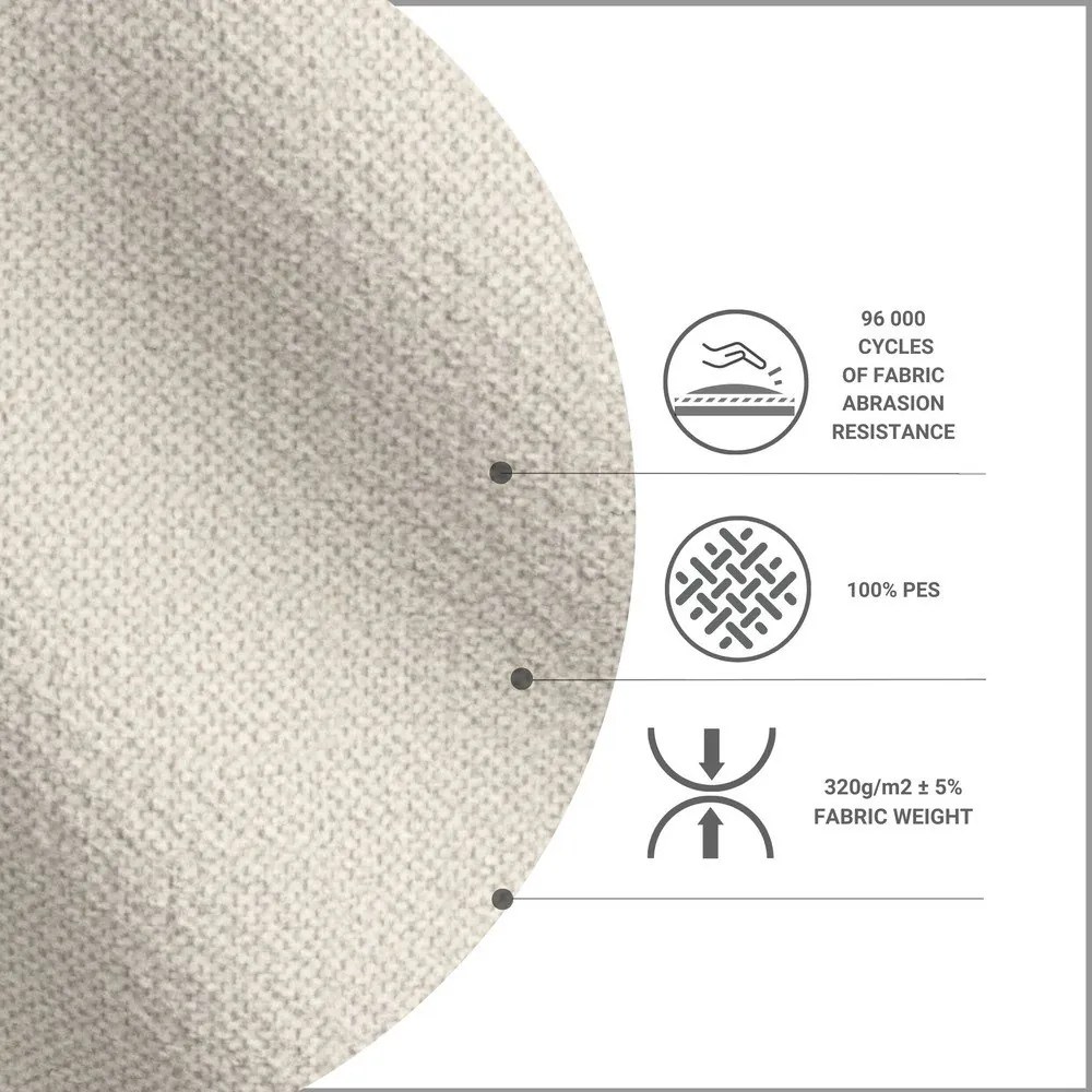 Pat bej tapițat 100x200 cm Alba – Maison de Rêve