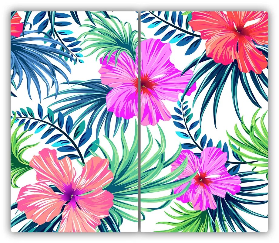 Tocator din sticla flori Hawaii