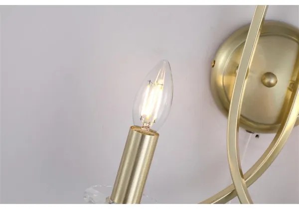 Searchlight 4162-2SB - Aplica de perete ASCONA 2xE14/60W/230V