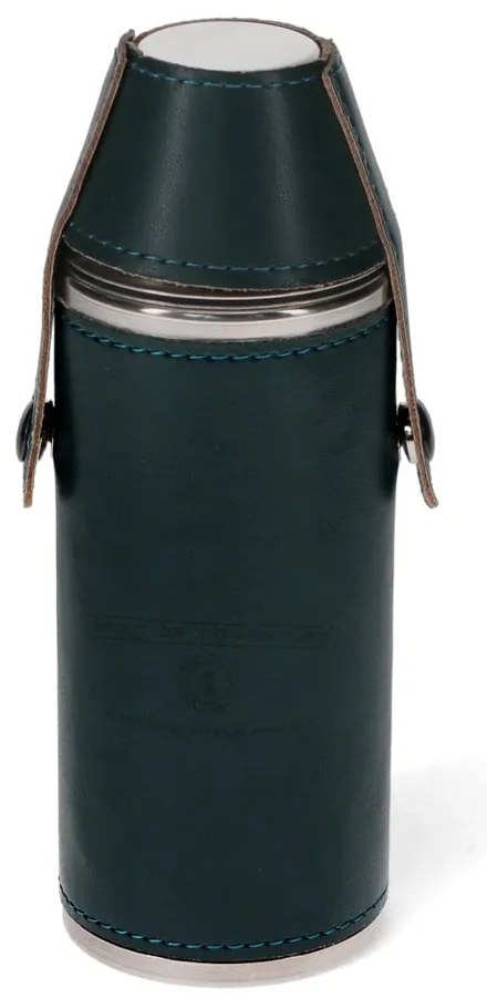 Set sticlă și pahare de tărie albastru închis 3 buc. din oțel inoxidabil 220 ml Spirit of Adventure – Rex London