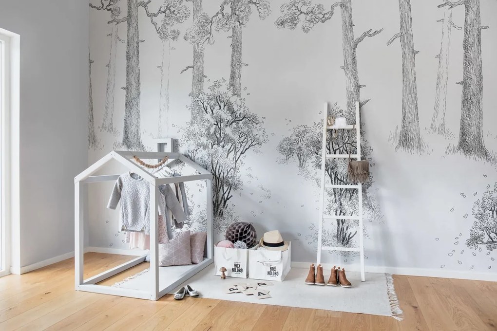 Fototapet, Forest Memories, Graphite, Rebel Walls