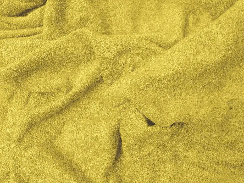 Cearsaf Frotir cu elastic EXCLUSIVE 160 x 200 cm galben