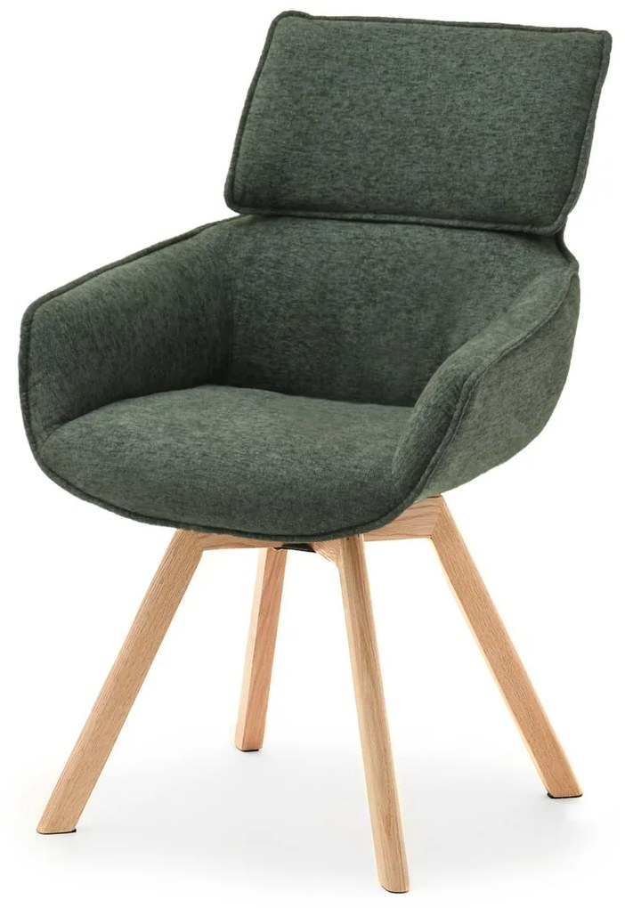 Scaun Doris (verde + stejar). 1111034
