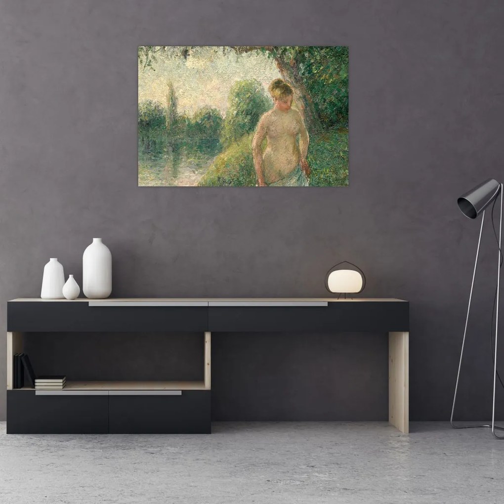 Tablou - Camille Pissarro, The Bather, reproducere (90x60 cm)