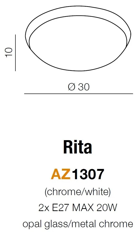 Plafoniera pentru baie RITA