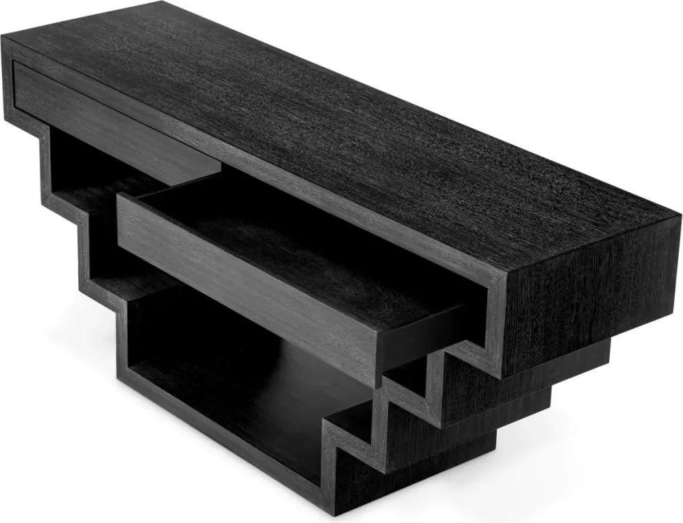 Consola LUX stil avangardist Rialto, gri carbune