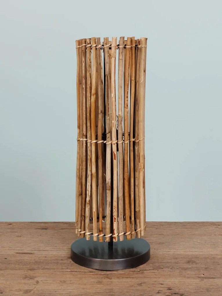 Lampa de masa, din rattan, Savana