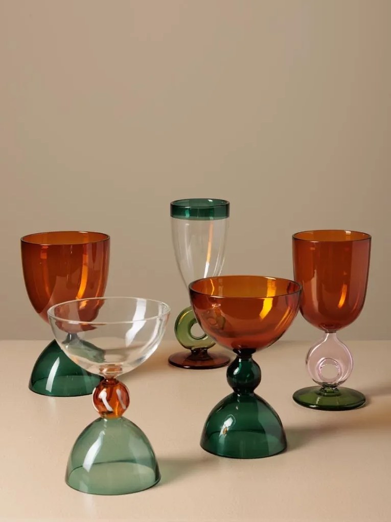 Pahar de vin, transparent, cu picior, din sticla borosilicata, Pirouette