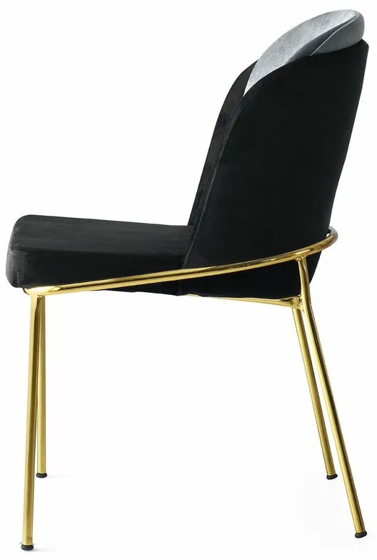Set de scaune de sufragerie Dore Black, 2 buc., 2 buc.