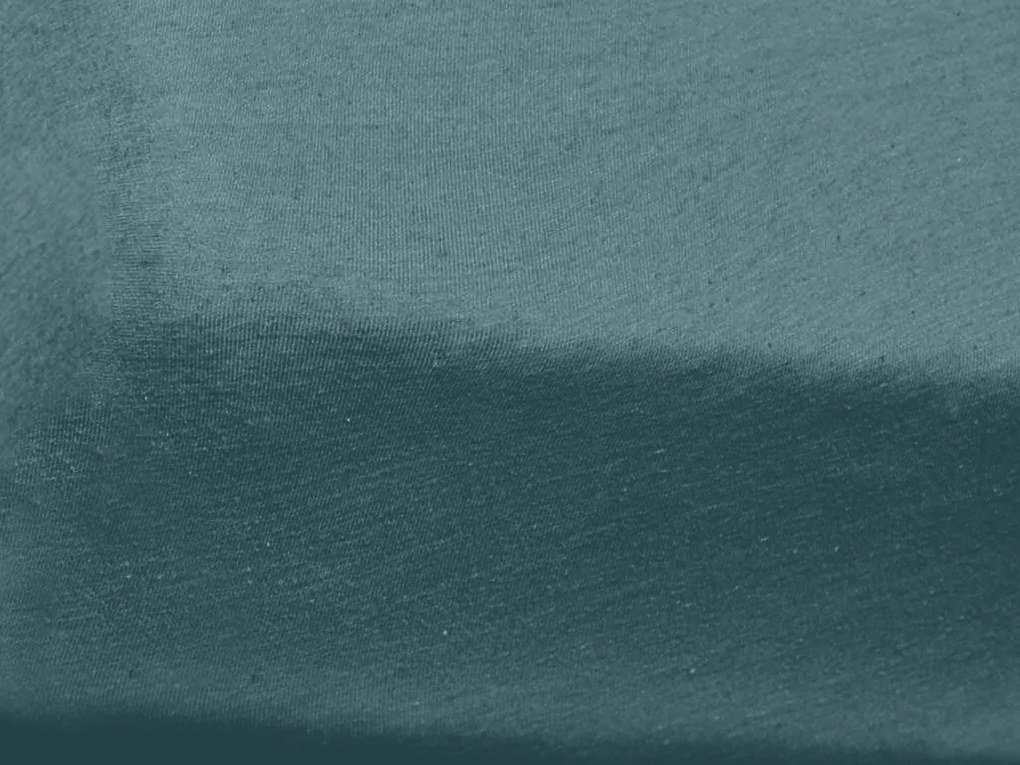 Cearceaf jersey pentru patut copii verde inchis 70 x 140 cm