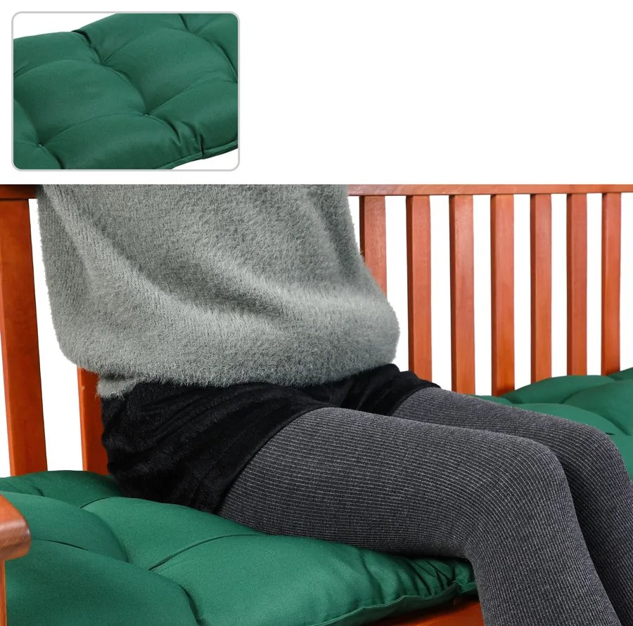 Deuba Perna bancheta 145x45x8 cm - verde