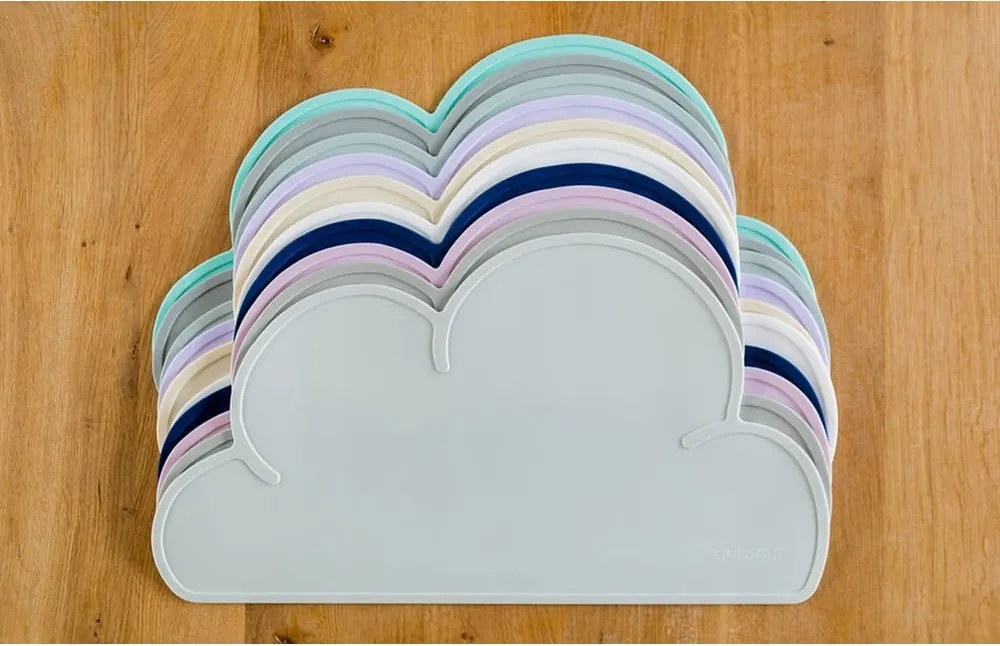 Suport din silicon pentru masă Kindsgut Cloud, 49 x 27 cm, roz închis