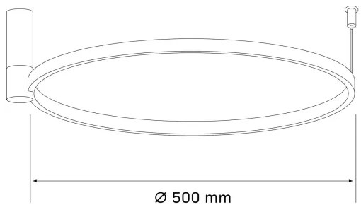 Plafonieră LED NOEMI LED/20W/230V 4000K d. 50 cm crom mat