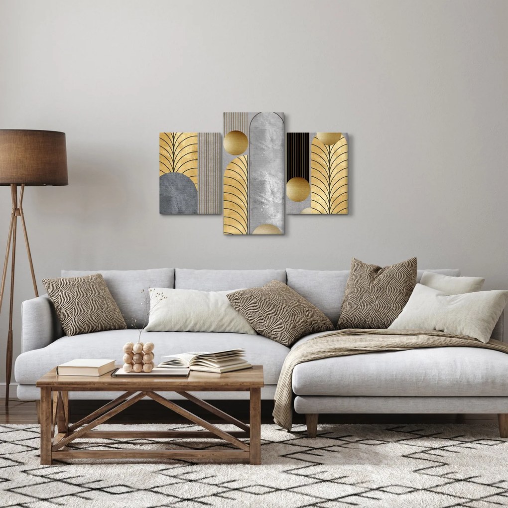 Tablou - Decorațiuni de aur (90x60 cm)