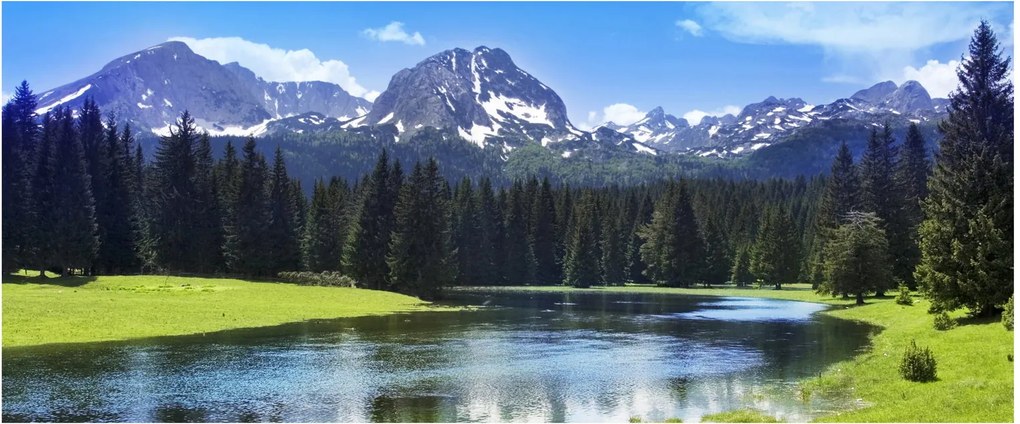 Tablou - vâfurile montane înzăpezite (120x50 cm)