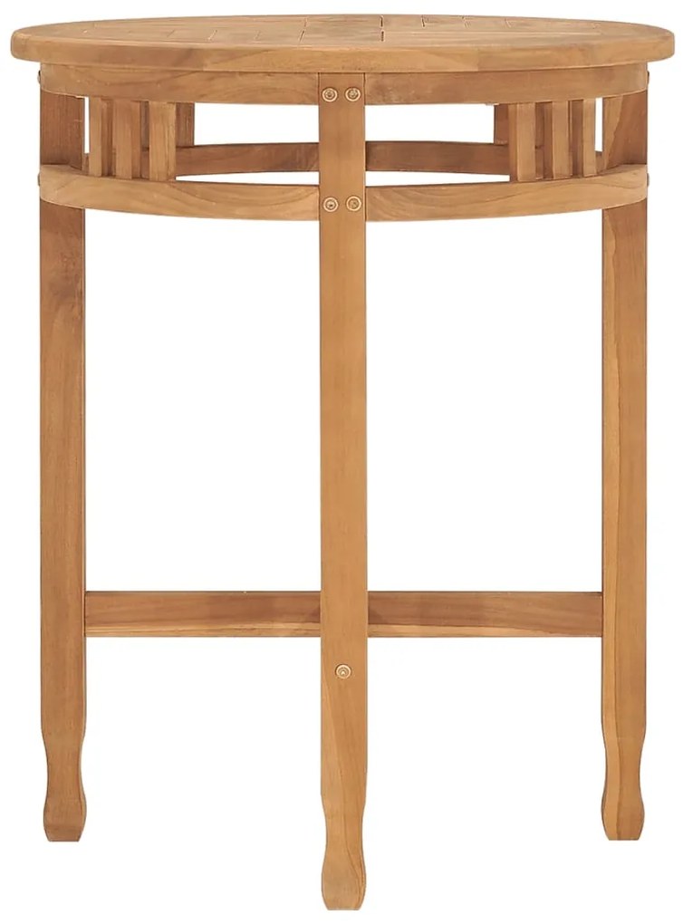 315463 vidaXL Masă de bistro, Ø60x75,5 cm, lemn masiv de tec