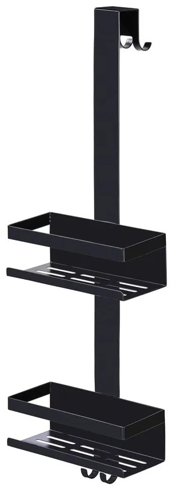 Raft pentru baie negru de agățat din oțel inoxidabil Bribano – Wenko