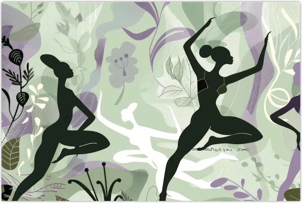 Tablou - Ilustrație de dansatori (90x60 cm)