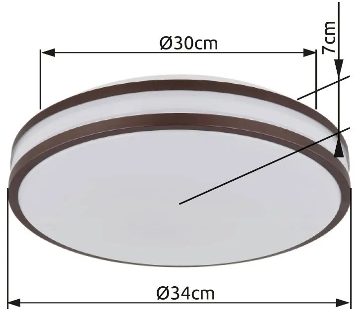 Plafoniera LED RGB cu telecomanda BETHA D-34cm