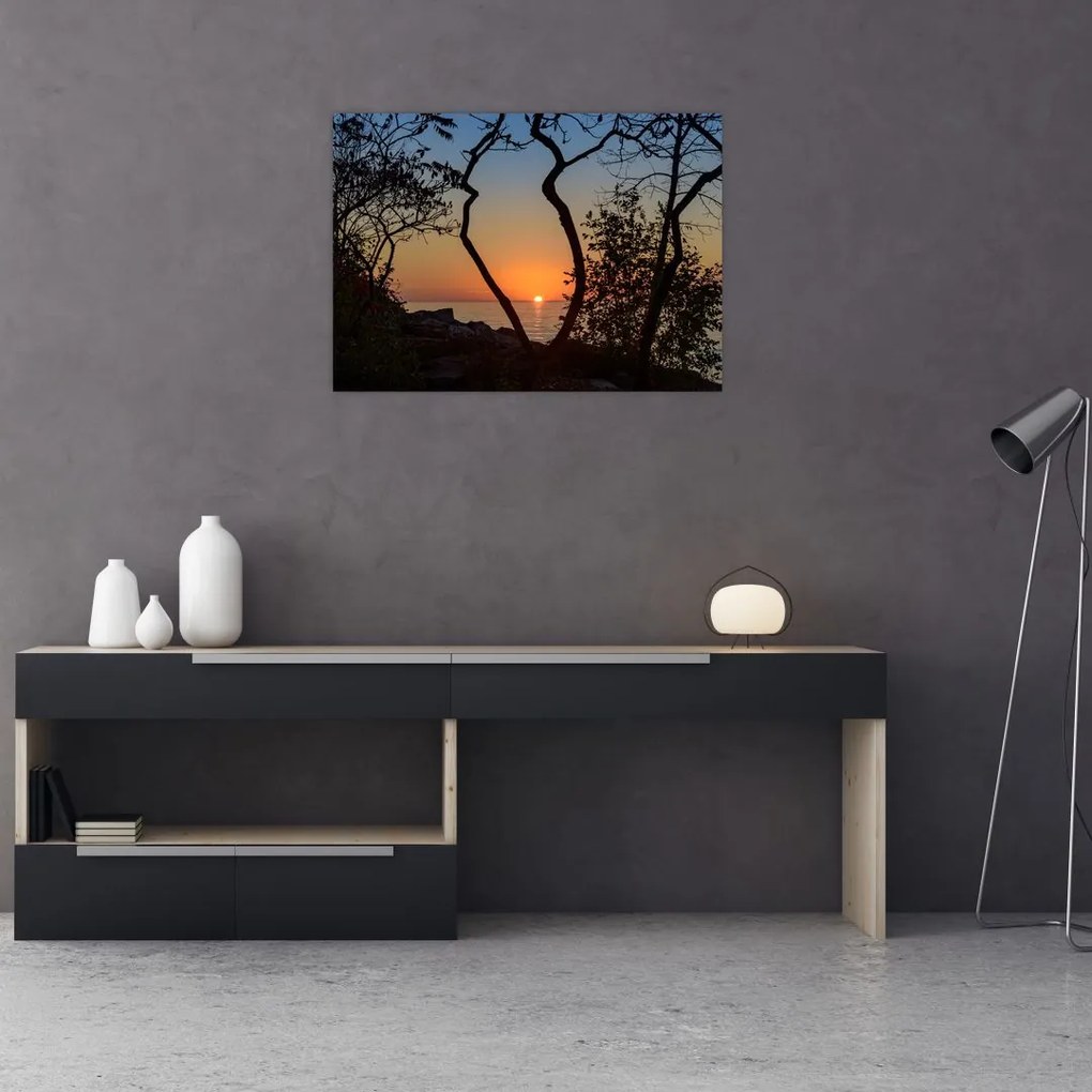 Tablou cu apus de soare (70x50 cm)