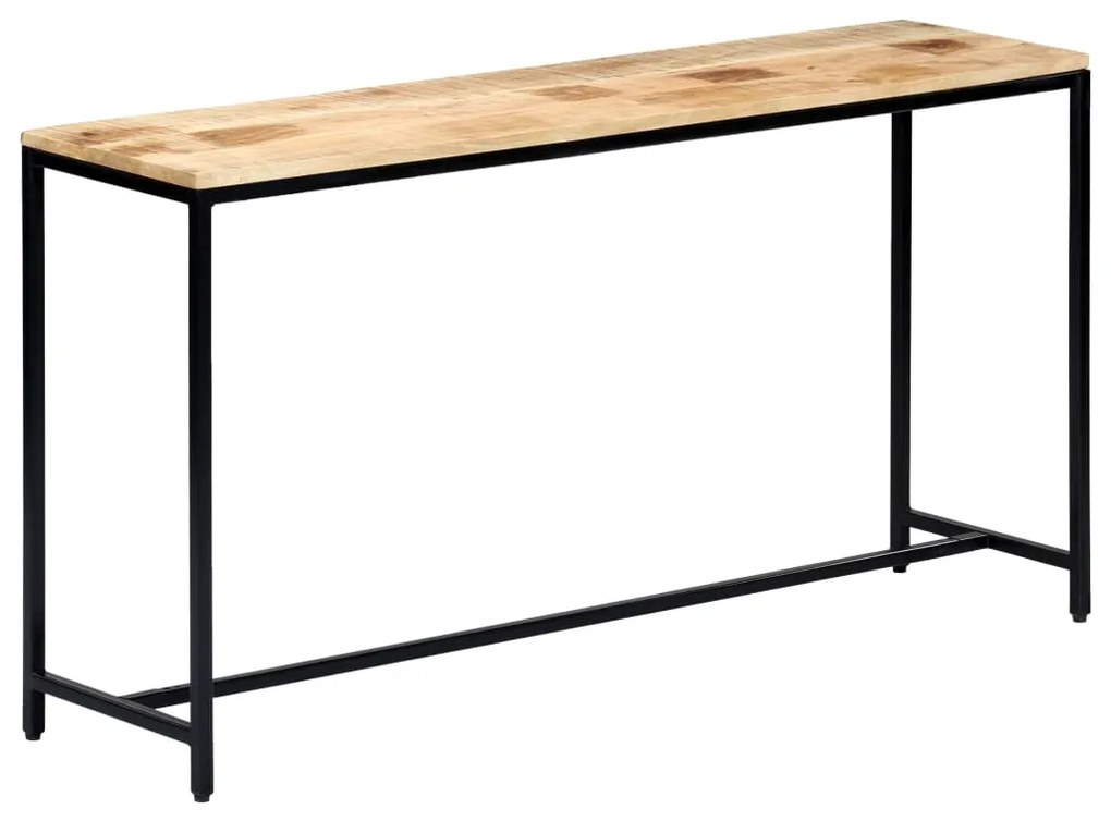 vidaXL Masă consolă, 140 x 35 x 76 cm, lemn masiv de mango nefinisat