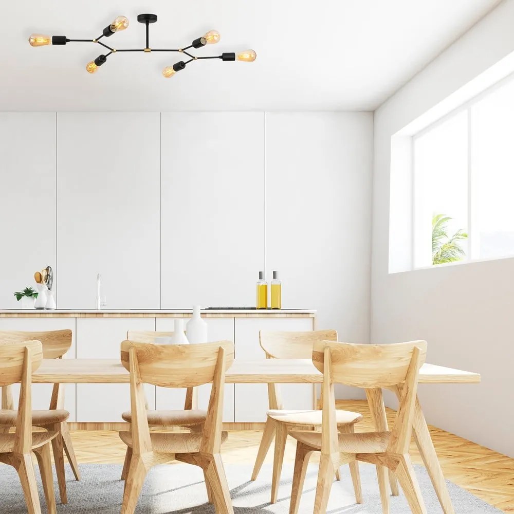 Plafonieră neagră 48x95 cm Sparrow – Opviq lights