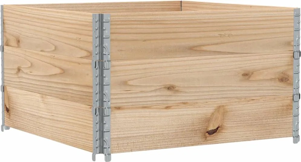 vidaXL Jardinieră de grădină, 100x100 cm, lemn masiv pin