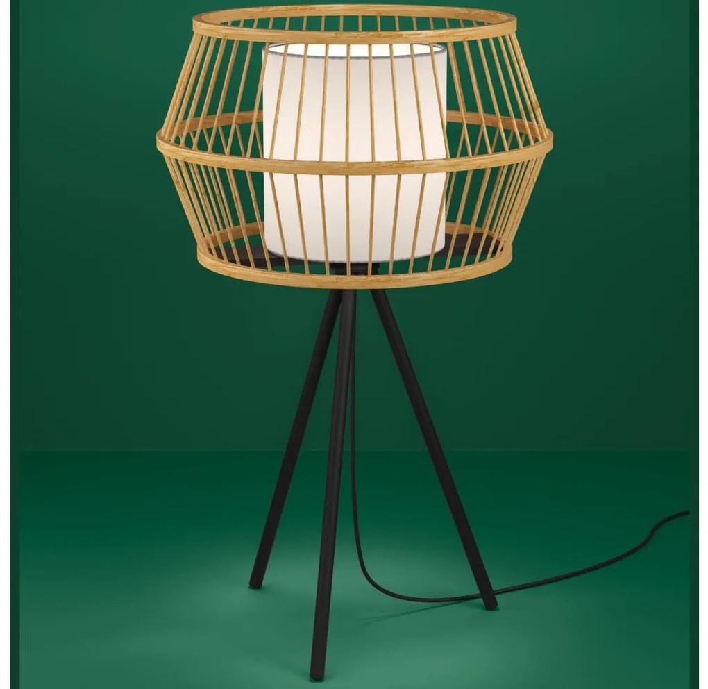 Lampă de masă Eglo 390235 MONTERROSO 1xE27/40W/230V maro