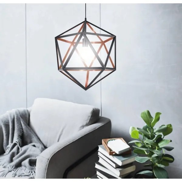 Eglo 43349 - Lustră pe cablu EMBLETON 1 1xE27/60W/230V