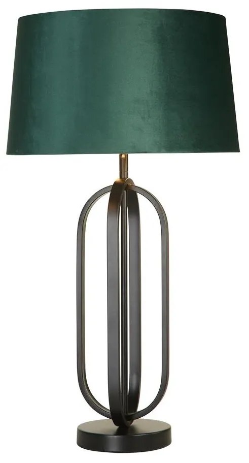 Veioza/Lampa de masa decorativa Chic negru/verde
