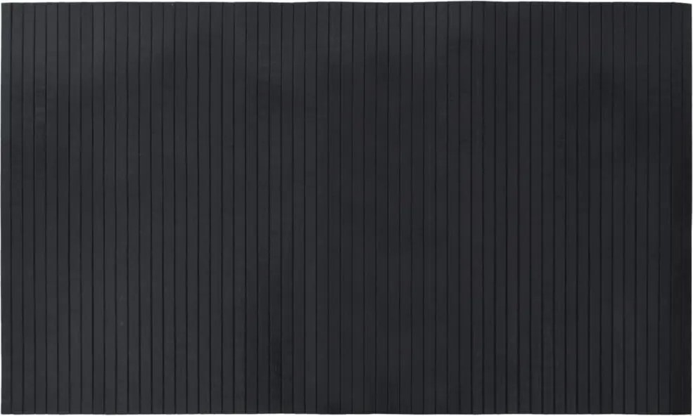 vidaXL Covor dreptunghiular, negru, 60x100 cm, bambus