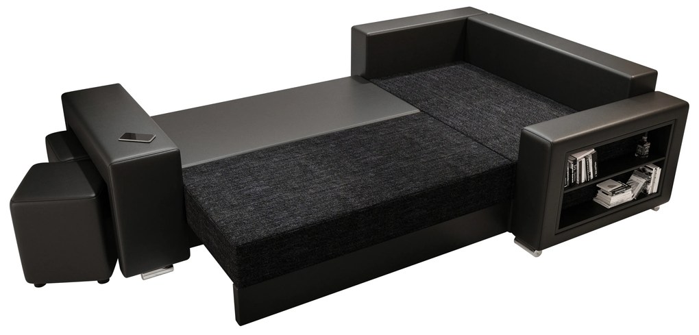 Colțar Lush (Negru + Alb) (S). 1057224