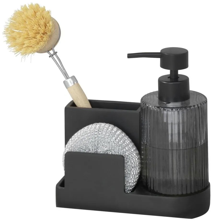 WENKO 54654100 - Organizator PINA, 16 x 17 cm, negru